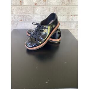 Beira Rio Women's Black Patent Leather Oxfords Size 8